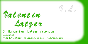 valentin latzer business card